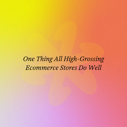 One Thing All High-Grossing Ecommerce Stores Do Well