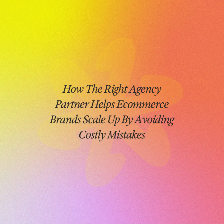 How The Right Agency Partner Helps Ecommerce Brands Scale Up By Avoiding Costly Mistakes