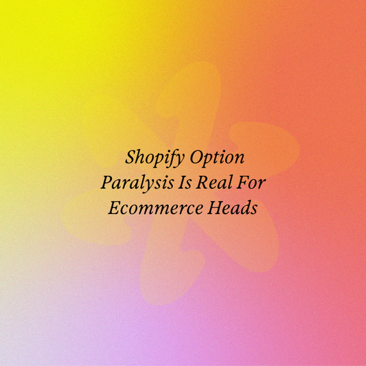 Shopify Option Paralysis Is Real For Ecommerce Heads